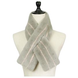 Tippet de piel de visón Salvatore Ferragamo Castaño Rosa