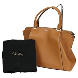 Cartier-Cartier C de Handbag Tote Bag in Camel-Camel