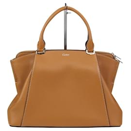 Cartier-Cartier C de Handbag Tote Bag in Camel-Camel