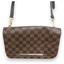 Louis Vuitton-Bolsa de Ombro Damier Hoxton PM da Louis Vuitton-Marrom