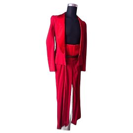 Christian Lacroix Bazar - completo giacca pantaloni Rosso