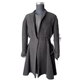 Thierry Mugler-Thierry Mugler - beautiful fitted wool coat-Grey