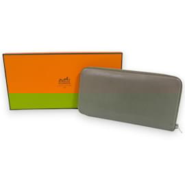 Hermès-Hermes Epsom Silk Azap Long Wallet-Brown,Taupe