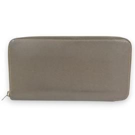 Hermès-Hermes Epsom Silk Azap Long Wallet-Brown,Taupe