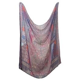 Hermès-Hermes Carré 140 Tapis Persans Scarf-Blue,Purple