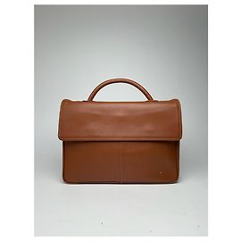 Sac en cuir vintage Issey Miyake 2 en 1 marron Marron