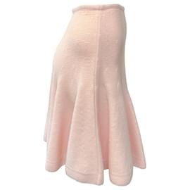 Autre Marque-Adeam Pearl Blush Wendy Cotton Knit Skirt-Pink