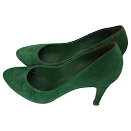Escarpins Casadei Vert Daim Vert
