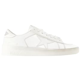 Golden Goose-Stardan Sneakers - Golden Goose Deluxe Brand - Leather - White-White