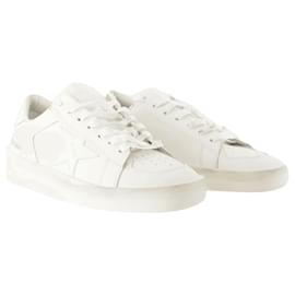 Golden Goose-Stardan Sneakers - Golden Goose Deluxe Brand - Leather - White-White