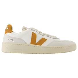 Veja-V-90 Sneakers - Veja - Nylon - White-White