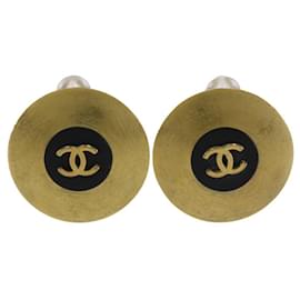 Chanel-Chanel Coco Mark Earrings-Golden,Metallic