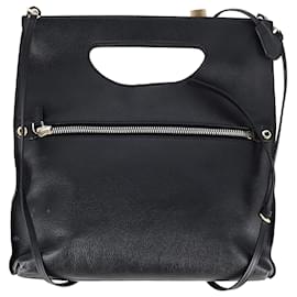 Tom Ford-Tom Ford Top Handle Shoulder Bag in Black Leather-Black
