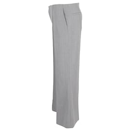 Chloé- Chloé Flared Trousers in Grey Wool-Grey