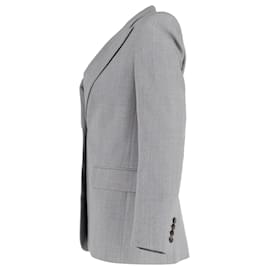 Chloé- Chloé Single-Breasted Blazer in Grey Wool-Grey