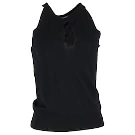 Michael Kors-Michael Kors Cutout Top in Black Wool-Black