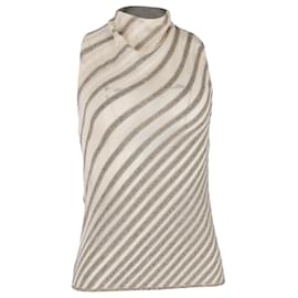 Missoni-Missoni Sleeveless Striped Blouse in Multicolor Viscose-Multiple colors