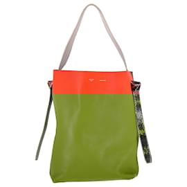 Céline-Celine Small Twisted Cabas Tote Bag in Multicolor Leather-Multiple colors