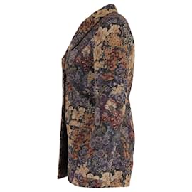 Sandro- Sandro Paris Floral Jacquard Balzer in Multicolor Cotton-Brown
