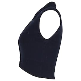 Staud-Staud Nola Sweater in Navy Blue Cotton-Blue,Navy blue