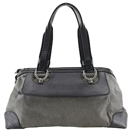 Bottega Veneta-Bottega Veneta Tote Bag Canvas/Leather 2way Bag-Grey