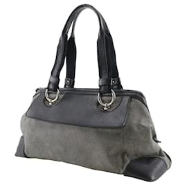 Bottega Veneta-Bottega Veneta Tote Bag Canvas/Leather 2way Bag-Grey