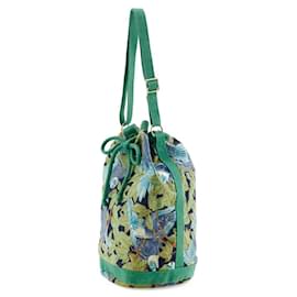 Hermès-Hermes One Shoulder Cotton Shoulder Bag-Green