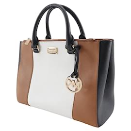 Michael Kors-Michael Kors Tote Bag Leather Handbag-Brown
