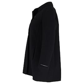 Max Mara- Max Mara Double-Breasted Peacoat in Black Wool-Black