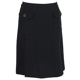 Max Mara Knee Length Skirt in Black Polyester Black