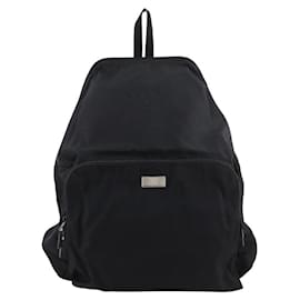 Gucci-Mochila Gucci em lona de nylon bolsa 2 em 1-Preto