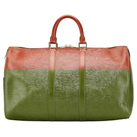 Louis Vuitton-Louis Vuitton Keepall 45 Epi Boston Bag-Brown