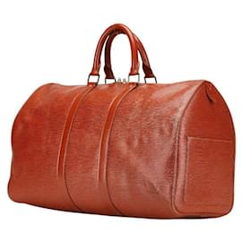 Louis Vuitton-Louis Vuitton Keepall 45 Epi Boston Bag-Brown
