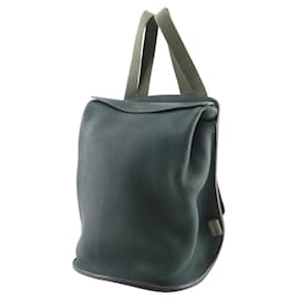 Hermès-Hermes Sherpa PM Leather Backpack-Green
