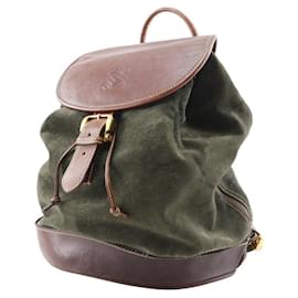 Loewe-Loewe Anagram Suede 2way Backpack-Green