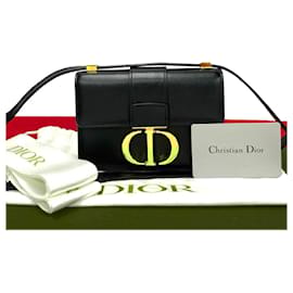 Christian Dior-Christian Dior 30 Montaigne Calfskin Mini Shoulder Bag-Black