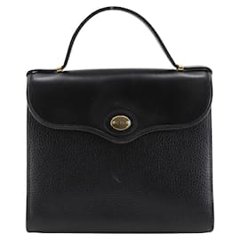 Christian Dior-Dior CD Logo Calf Handbag-Black