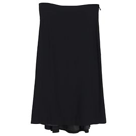 Jupe midi plissée Alexander McQueen en polyester noir Noir