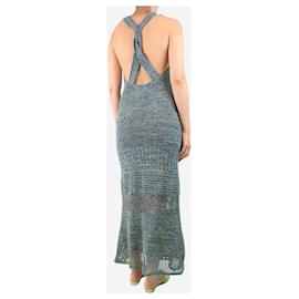 Autre Marque-Blue crochet midi dress - size S-Blue