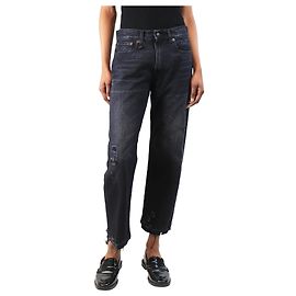 R13 Black distressed jeans - size UK 8 Black