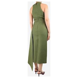 Autre Marque-Green sleeveless check midi dress - size UK 10-Green