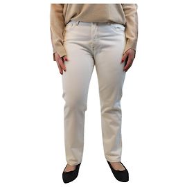 Frame Denim Jean slouch crème - taille UK 14 Blanc