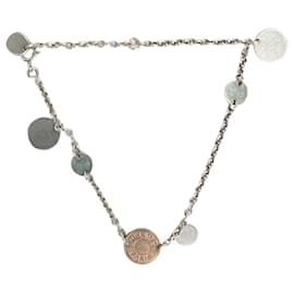 Hermès-Silver 18k gold-plated chain-link bracelet-Silvery