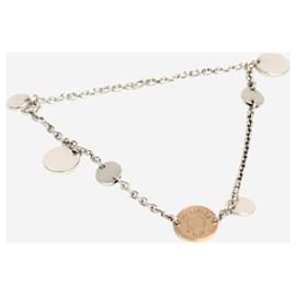 Hermès-Silver 18k gold-plated chain-link bracelet-Silvery