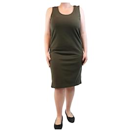 Autre Marque-Khaki cotton midi dress - size L-Green