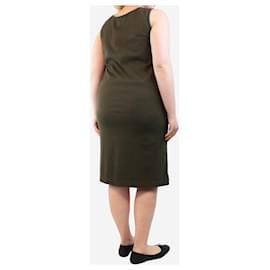 Autre Marque-Khaki cotton midi dress - size L-Green
