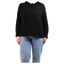 Autre Marque-Black hooded knit jumper - size L-Black