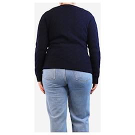 Ralph Lauren-Navy cashmere knit jumper - size L-Blue