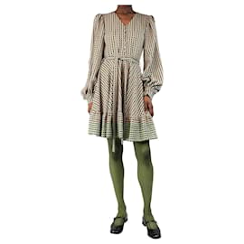 Autre Marque-Multicolour check seersucker mini dress - size XS-Multiple colors