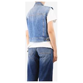 Autre Marque-Blue denim vest - size UK 8-Blue
